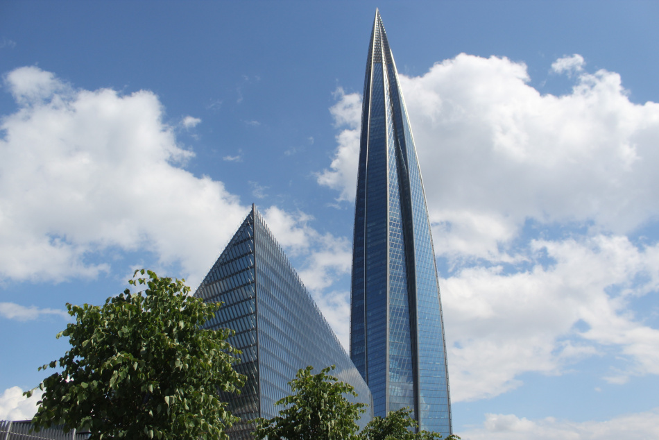 Строительство развязки у Лахта Центра вышло на новый этап